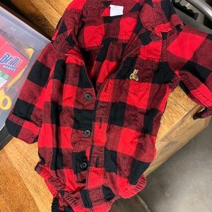 Gap flannel onsie
